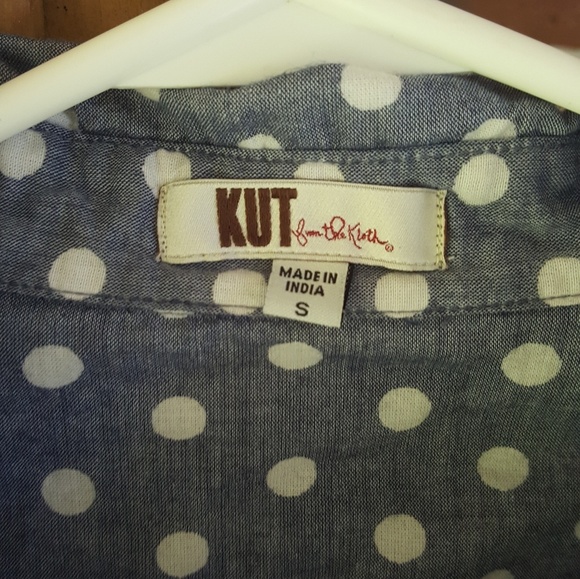 Lile new, chambray polka dot collared shirt - Picture 2 of 4